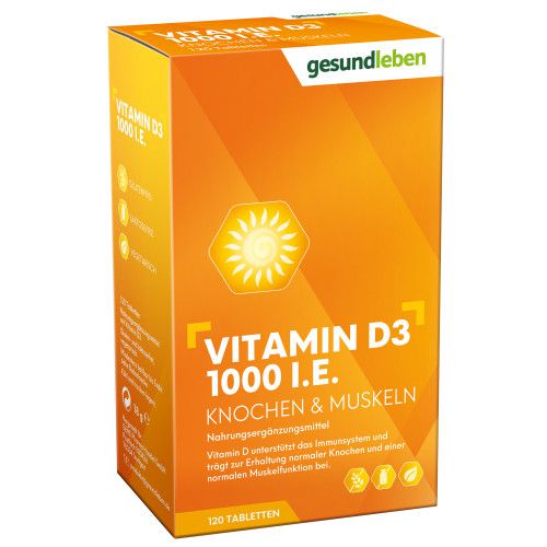 GESUND LEBEN Vitamin D3 1000 I.E. Tabletten